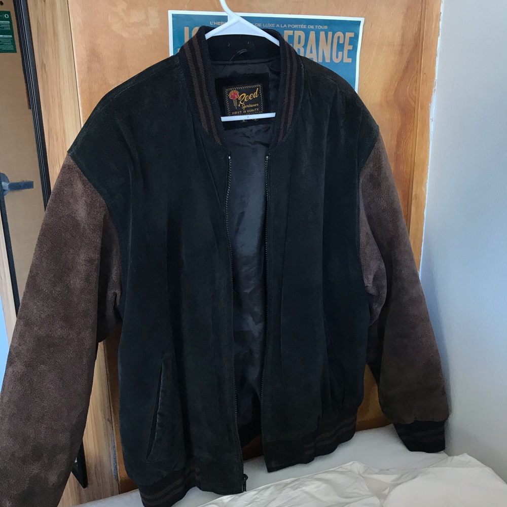 Reed Genuine Leather Bomber Jacket